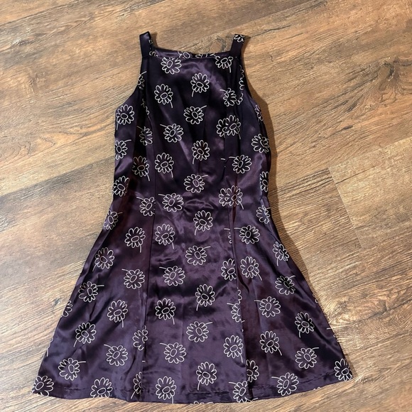 Y2K Purple and white daisy floral dress - Picture 1 of 5